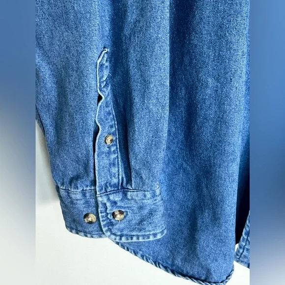 Vintage Mickey Inc. World Reunion Denim Button Down Extra Large - Picture 4 of 9